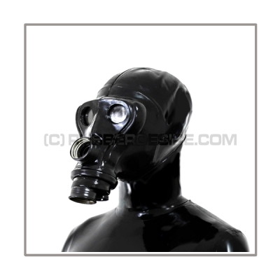 SIMIAN-gasmask-set TWIN-A2 with 2 gasmask-threads, thread-cover, separate openface-hood and sunglasses-stickers